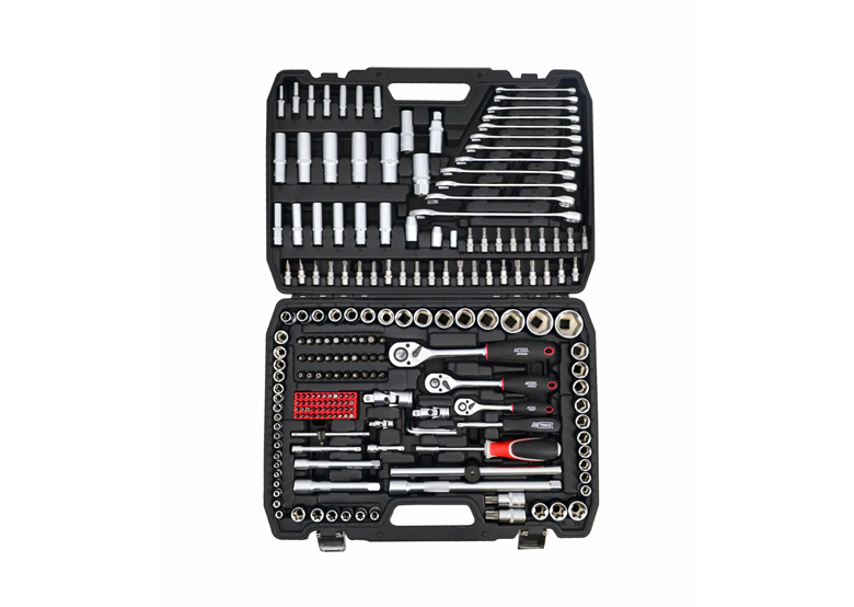 Werkzeug-Set xxl 1/4, 3/8, 1/2  216 Stk. Awtools AW39216BL