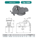 Schraubstock 1250-125L feststehend Bison S.A. 5907412038100