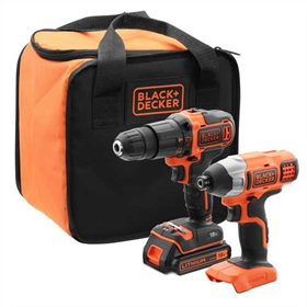 Werkzeugset 18V BlackDecker BCK21S1S