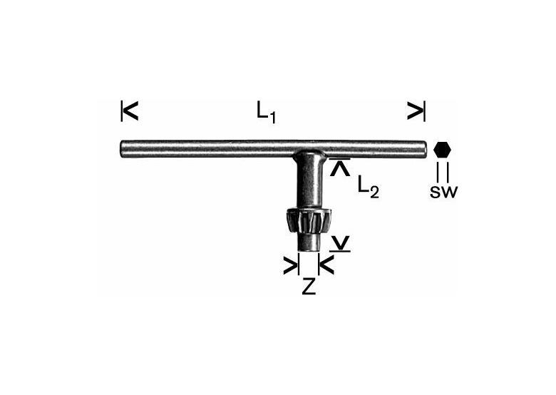 Ersatzschlüssel zu Zahnkranzbohrfutter Bosch 1607950044