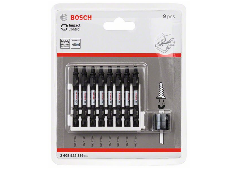 Impact Control Schrauberbit-Set, 9-teilig Bosch 2608522336