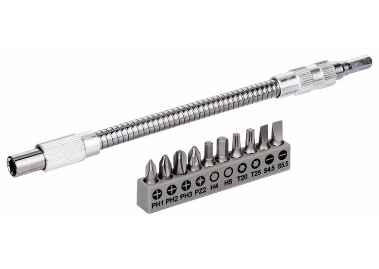 Set von 10 Bits 25 mm mit flexibler Verlängerung Bosch 2608522376