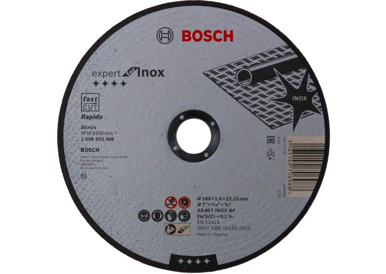 Trennscheibe gerade Expert for Inox - Rapido Bosch 2608603406