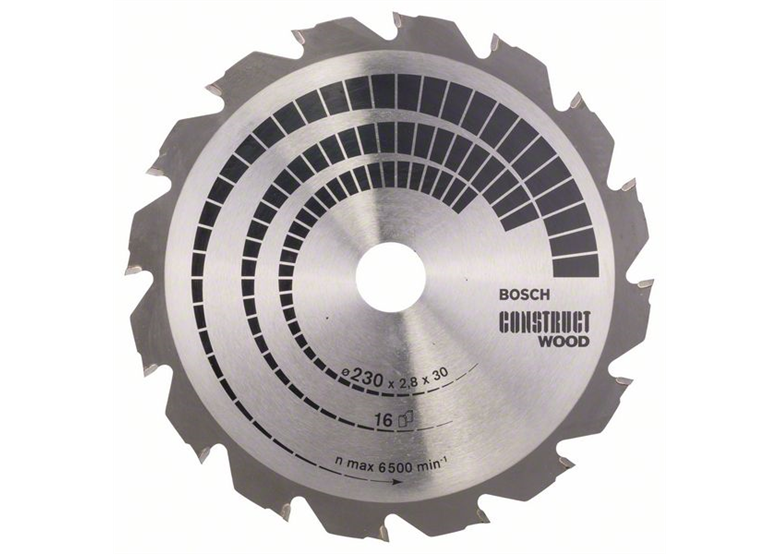 Kreissägeblatt Construct Wood 230x30mm T16 Bosch 2608640635