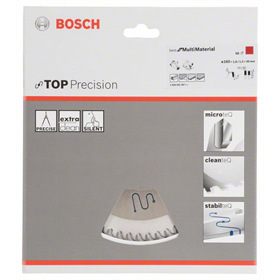 Kreissägeblatt Top Precision Best for Multi Material 165x20mm T56 Bosch 2608642387