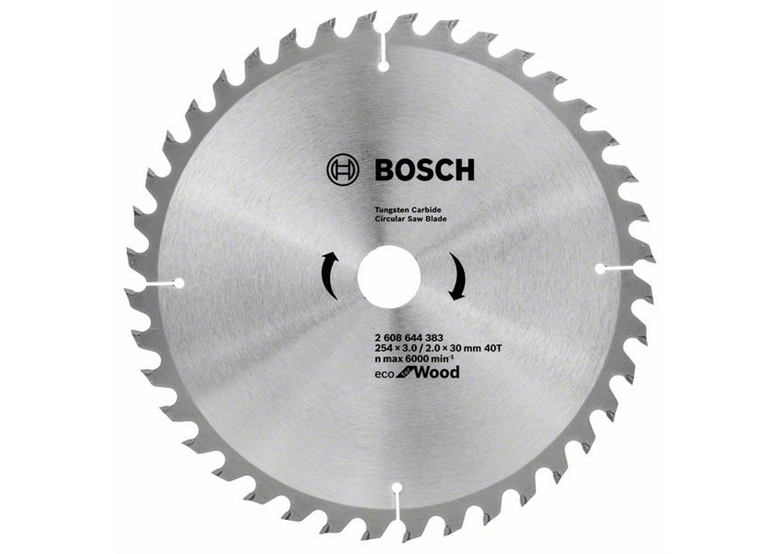 Sägeblatt ECO Optiline Wood 254x30mm T40 Bosch 2608644383