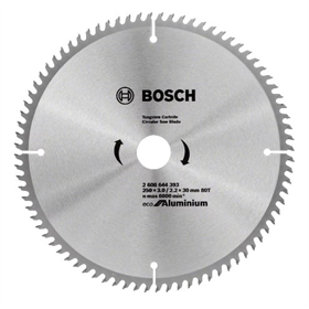 Kreissägeblatt für Aluminium ECO 250x30mm T80 Bosch 2608644393