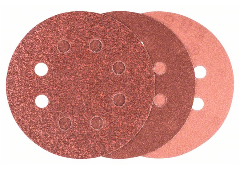 6-teiliges Schleifblatt-Set für 125-mm-Exzenterschleifer Bosch 2609256A28