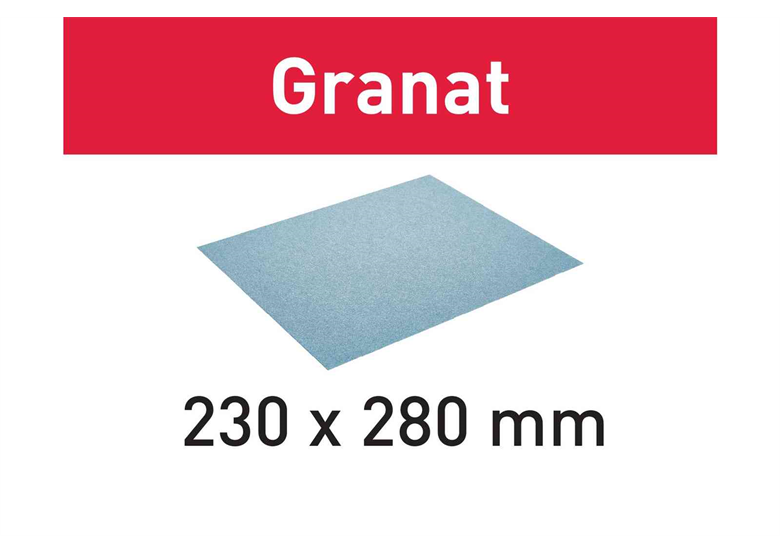 Schleifpapier Granat Festool 230x280 P120 GR/10