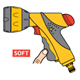 Satz mit Pistolenspritze 1/2"-5/8" Hozelock Plus 2351