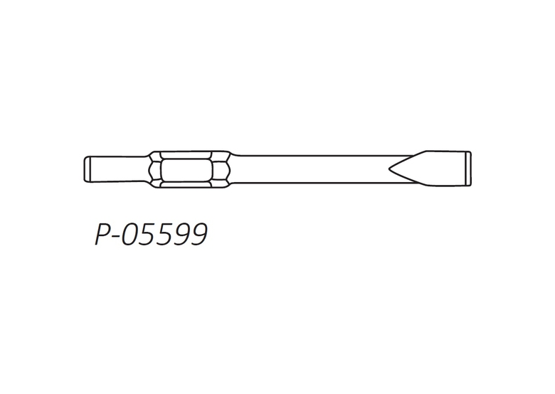 Flachmeissel 32 x 1000 mm für HM Makita p-05599