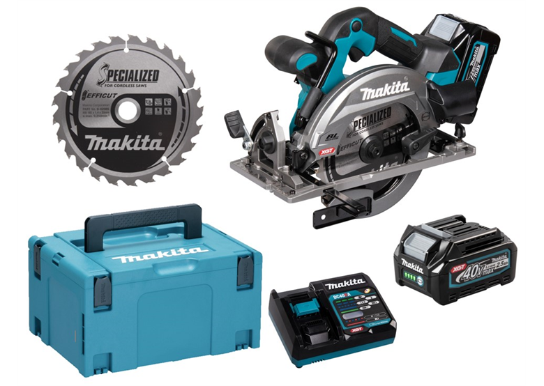 Handkreissäge Makita XGT HS012GD201 2x2,5Ah MAKPAC 3