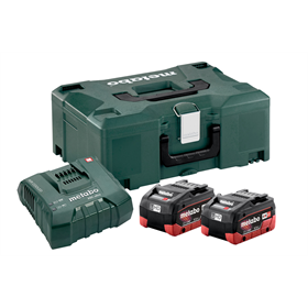 2 18V LiHD 5.5Ah Akkus und ASC Ultra Ladegerät in MetaLoc Metabo 685077000