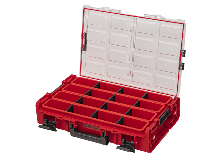 Organizer mit extra langen Behältern Qbrick System ONE 2.0 ORGANIZER XL LONG BIN RED Ultra HD