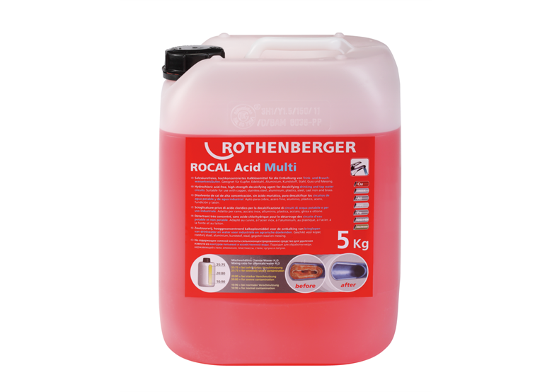 Entkalkungsmittel 5kg Rothenberger ROCAL Acid Multi