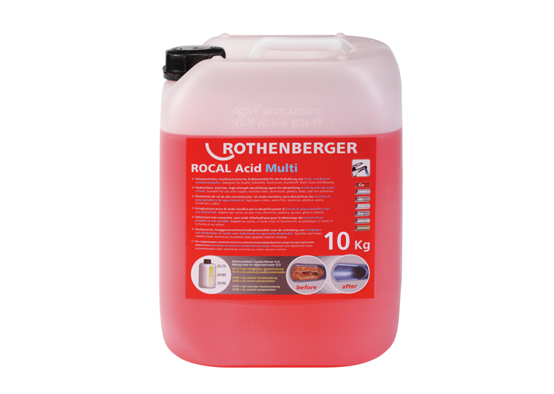 Entkalkungsmittel 10kg Rothenberger ROCAL Acid Multi