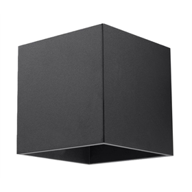 Wandleuchte QUAD 1 schwarz Sollux Lighting Deep Space