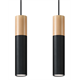 Pendelleuchte PABLO 2 schwarz Sollux Lighting Peach Puff