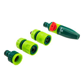 Set mit geradem Sprinkler 1/2“ - 5/8“ 4tlg. Verto 15G711