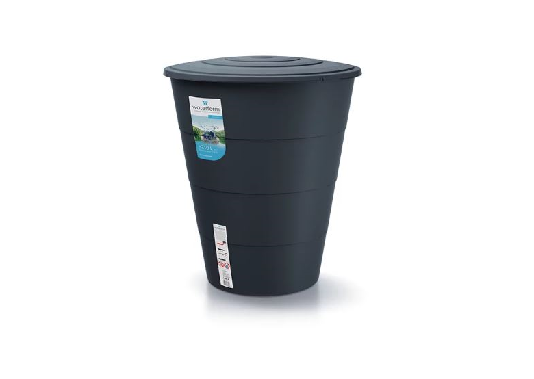 Regenwasserspeicher 210l SMOOTH smooth gray Waterform IDSM210-429U